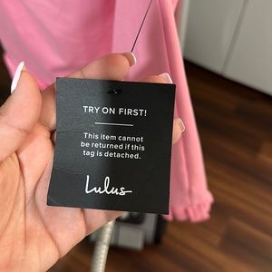 Light Pink Strapless Mini Dress